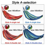 450 naela kaasaskantav puuvillasest kangast l&otilde;uendist reisi v&otilde;rkkiiged v&auml;litingimustes &uuml;likerged k&auml;mpingu v&otilde;rkkiik Beach Swing Bed Rippvoodi StyleA-Single 190x80cm punane