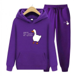 Rahu pole kunagi olnud valik Goose Print meeste naiste kapuutsiga vabaajaline &uuml;lisuur pullover Populaarne dressipluus Trend Unisex r&otilde;ivad S