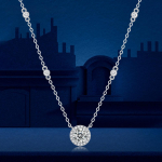 D-v&auml;rv 1-karaadine moissanite ripats kaelakee originaal 925 sterling h&otilde;be A Little Starlight teemant kaelakee naistele ehted 1CT 6.5MM