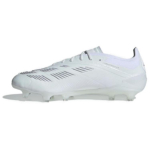 adidas Predator 24 Elite Low FG P&auml;rlmutterv&auml;rvi kollektsioon Unisex tossud Valge Cloud-White H&otilde;bedane-metallik IE1803 40⅔