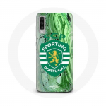 Samsung Galaxy A70 &uuml;mbris scp sportliku portugali rohelise taustaga