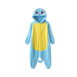 Squirtle Oneside lastele lastele Kigurumi &uuml;hes t&uuml;kis pidžaama Halloweeni cosplay kost&uuml;&uuml;m j&otilde;ulupeo kingitus 140 kollane/sinine