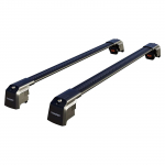 TRX-2 Alumiiniumist Katuseraami Risttalad Relsside Kandur WingBar Edge, Vargusvastane Lukustatav Must V&auml;rv Sobib s&uuml;vistatavatele/integreeritud reelingutega s&otilde;idukitele