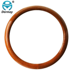 DERMAY 5 stiili Puidust Roolikate PU Nahast Puidust Disainiga BMW VW Golf Polo CC Hyundai Kia Nissan Honda Accord'ile kollane