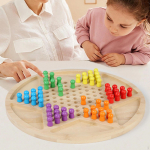 Peg Solitaire lauam&auml;ngu strateegia Marbles Chess Puidust Kongming Hiina