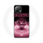 Coque pour Xiaomi Mi 11 Lite Wallpaper diamante Blackpink Kpop Logo Rose - Maniacase