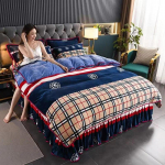 4 tk voodipesukomplekt Peen sametine tekikott King Queen Suurus Paks Kiire soe korallifliisist tekikate voodilina padjap&uuml;&uuml;r 1.8m Bed(4pcs Set)