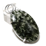 Natural Lodolite Quartz Gemstone 925 Sterling Silver Gift Pendant 2.05 k3o34