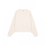 Nike Spordiriiete kollektsioon Essentials fliisvoodriga kootud sviiter, naiste topsid, kreem DJ7666-219 XL