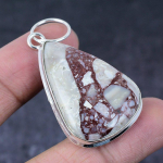 Natural Wild Horse Gemstone Handmade 925 Sterling Silver Gift Pendant 2.17 u1z66