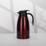 Uus leibkonna &uuml;hiselamu isolatsioonipott k&otilde;rgvaakum-reisikann, suure mahutavusega teemaja kodumajapidamises 304 roostevabast terasest kohvikann 2000ml punane