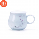 Keraamiline teetass kaane ja filtriga Kontori veetass Kodune joogin&otilde;ud 340ml