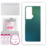 apgo Protective Skin Sticker for the back compatible with Honor Magic VS, Wrap Film, Foil, Vinyl - Pattern Carbon Chameleon CAKA1