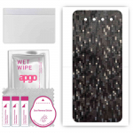 apgo Protective Skin Sticker for the back compatible with vivo NEX Dual Display, Wrap Film, Foil, Vinyl - Pattern Carbon Black Pixel