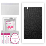 apgo skin sticker film foil vinyl for the BACK compatible with LG G Pad III 10.1 FHD, scratch-resistant, easy to install - Black Honeycomb
