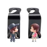 1 paar auto tagaistme peatoe konksud armsad multifilmid tagaistme riidepuud auto k&auml;ekotid riidekonksud auto salongi tarvikud A