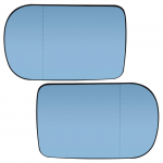 BMW 7. seeria E38 jaoks 95-01 5 E39 00-03 vasak parem uks k&uuml;lgmine tiibpeegel klaas soojendusega sinine tahavaade tahavaade kumer v&auml;lisk&uuml;lg Left & Right