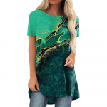 Elements Ebaregulaarse tr&uuml;kiga Harajuka T-s&auml;rgid Naiste l&uuml;hikeste varrukatega Suvine Disainer vabaaja T-s&auml;rk O-kaelusega naiste topid 6XL