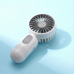USB-taaslaetav mini kaasaskantav ventilaator 3 kiirusega &ndash; kerge k&auml;eshoitav ventilaator &ndash; ideaalne kontoris, &otilde;ues, reisides ja telkimiseks valge