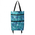 Kokkupandavad k&auml;rukotid, ostuk&auml;ru Ratastega ostukott, 2-&uuml;hes kokkupandav ostuk&auml;ru koduseks supermarketiks, vastupidav kott One Size