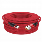 Pikendatud 5-meetrine C-t&uuml;&uuml;pi USB Android 5A superlaadimiskaabel, mis sobib Huawei, Xiaomi, Vivo ja Leeco telefoni andmesidekaabli jaoks 5 M