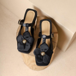 Naiste T-rihmaga pannal Mules, ruudukujulised, kinnise varbaga, paksud kontsad, slaidid naistele plokk-kontsadega sandaalid. 35