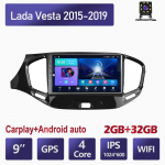 2 Din Androidi autostereoraadio multimeediumivideopleier Lada Vesta 2015-2019 navigatsiooni-GPS Carplay autoraadio jaoks 2+32GB