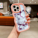 Macaron Big Wave pehme telefoni&uuml;mbris iPhone 11 12 13 14 15 Samsung A24 A53 A54 A55 Xiaomi Redmi Note 13 &uuml;mbris A48 maastiku mustriga kate &Otilde;li marmor for iPhone 6(6s)