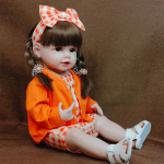 Elutruud Reborn Dolls Realistic t&auml;issilikoonist Baby Bebe Vin&uuml;&uuml;l 50cm vasts&uuml;ndinud t&uuml;drukule nukk Printsess V&auml;ikelapse m&auml;nguasi Kingitus 55cm