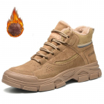 Uus mood, soe talv meeste t&ouml;&ouml;stuslikud t&ouml;&ouml;saapad, h&auml;vimatu terasest ninakorgiga kingad l&auml;bitorkamisvastased meeste jalatsid 40