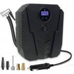 Auto &otilde;hukompressor 12V 150PSI elektriline &otilde;hupump, kaasaskantav minikompressori elektriline digitaalne rehvipump LCD-ekraani ja LED-valgustusega 16*14*8cm,Digital display must