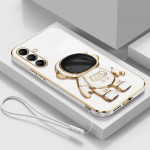 Astronauti aluse hoidiku &uuml;mbris Samsung Galaxy A14 A15 A24 A25 A34 A54 A04S A05 A13 A23 A33 A53 A12 A22 A32 A52 kaelapaela kate A35 valge