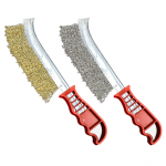 2 komplekti traatkraapimisharjade komplekt Roostevabast terasest traathari autode puhastamiseks, keevitusr&auml;bu ja rooste