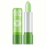 Aloe Vera v&auml;rvi muutev huulepulk &ndash; kauap&uuml;siv, niisutav, veekindel huulehooldus toitva Plumper toonitud huulel&auml;igega roheline