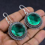 Indicolite Tourmaline 925 Sterling Silver gift Jewelry Earring 1.97 u1q36