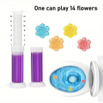 6in 1 box Floral WC puhastusgeel WC desodoreeriv puhastusvahend &otilde;huv&auml;rskendaja aroomiteraapia desodoreeriv puhastamine ja l&otilde;hna eemaldamine 6 Packs