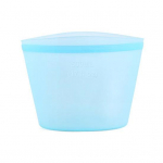 Silikoonist toidu s&auml;ilituskott BPA-vaba kuumakindel p&uuml;stiseisev disain mikrolaineahjus ohutu korduvkasutatav s&uuml;gavk&uuml;lmkott silikoonkonteiner 500ML sinine