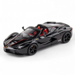 1/22 Tsinkisulamist Ferrari Kabriolett Sportauto Metallist Diecast Simulatsioon S&otilde;iduk Heli Valgus Tagasit&otilde;mbamine Kollektsioon M&auml;nguasjad Poiss Kaunistus Kingitused must