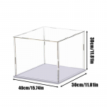 1-osaline l&auml;bipaistev akr&uuml;&uuml;lekraani kast Hoiuruum Tolmukindel kaitseekraani kapp Lauaarvuti hoiuruum Kodus hoiustamine 40*30*30cm