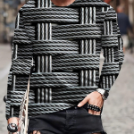 Kogu hooaja meeste 3D-graafiline T-s&auml;rk, mugav veniva kaelusega, vastupidav stiilne igap&auml;evaseks kandmiseks S