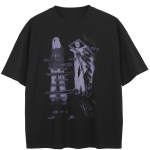Streetwear Kirjad Graafiline Must T-s&auml;rk Puuvill Unisex Topid T-s&auml;rgid Suvine L&uuml;hikeste Varrukatega T-s&auml;rk M must