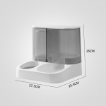 Lemmiklooma s&ouml;&ouml;tja 2-&uuml;hes lemmikloomade s&ouml;&ouml;tmiskauss, koera kassi automaatne veejaotur koos eemaldatava roostevabast terasest kaussidega lemmikloomatarbed hall v&auml;rv