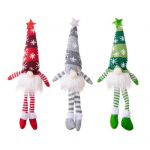 3 tk LED helendavad p&auml;kapikknukud k&auml;sitsi valmistatud pl&uuml;&uuml;sist n&auml;ota vanamees j&otilde;uluvana nuku kaunistused puhkemaja peokaunistus Short