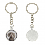 Weimaraner, Grey Ghost - keychain in a box, own photo, keychain pendant from Art-Dog brand