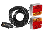 Zestaw lamp tylnych LED na magnes, przew&oacute;d 7,5 m z wtyczką 7 PIN 1