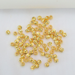 100 tk 18K kullast kott, v&auml;rvi s&auml;ilitavad arbuusihelmed, helmeste vahelill, k&otilde;rvitsahelmestega k&auml;ev&otilde;ru, kaelakee, helmestega ehted vaskhelmed C96 3mm