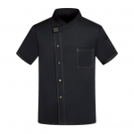 Unisex aluskrae l&uuml;hikeste varrukatega peakoka vormiriietus &uuml;hev&auml;rviline &uuml;herealine plaaster taskuga restorani pagari&auml;ri ettekandja vormiriietus XXXXL valge