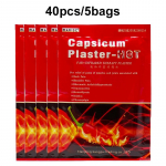 8/24/40/80 tk Valu leevendav plaaster Kapsaitsiinplaaster Selja kaela &otilde;la jaoks Hiina taimne liigeseplaaster 40pcs/5bags