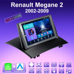 2 DIN Android Carplay Autoraadio Renault Megane 2 2002-2009 jaoks Multimeediapleier Pea&uuml;ksus Stereo GPS-navigatsioon BT WIFI 2+32GB 2+32GB