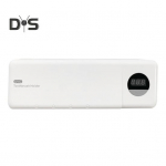 UV-hambaharja desinfitseerija LCD-ekraan, 4 pesa USB-laetav seinale kinnitatav hambaharjahoidja koos soojendusega turboventilaatoriga juhtmeta hambaharjapuhastaja valge